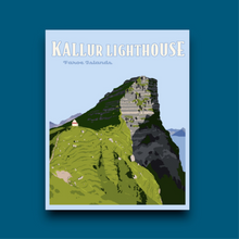 Load image into Gallery viewer, Kallur Lighthouse, Faroe Islands Poster Sticker (C18)
