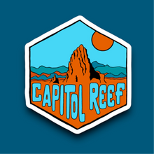 Load image into Gallery viewer, Capitol Reef National Park, Utah- Hexagon Sticker
