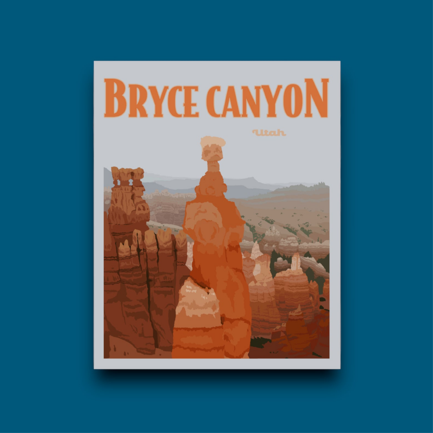 Bryce Canyon Utah Poster Sticker (C13)