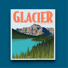 Load image into Gallery viewer, Glacier National Park, Montana- Poster Sticker
