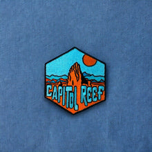 Load image into Gallery viewer, Capitol Reef National Park, Utah- Embroidered Hexagon Patch
