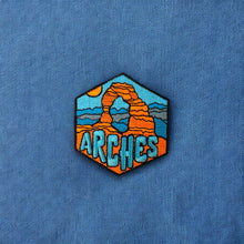 Load image into Gallery viewer, Arches National Park, Utah- Embroidered Hexagon Patch
