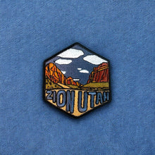 Load image into Gallery viewer, Zion National Park, Utah- Embroidered Hexagon Patch
