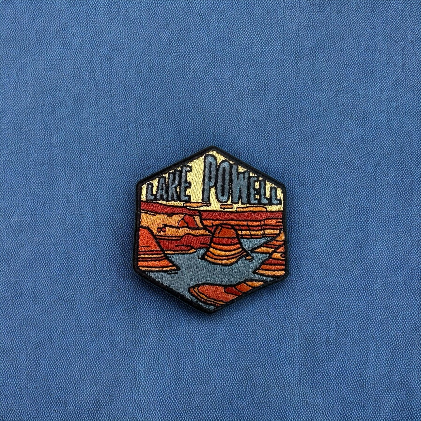 Lake Powell, Utah/Arizona- Embroidered Hexagon Patch