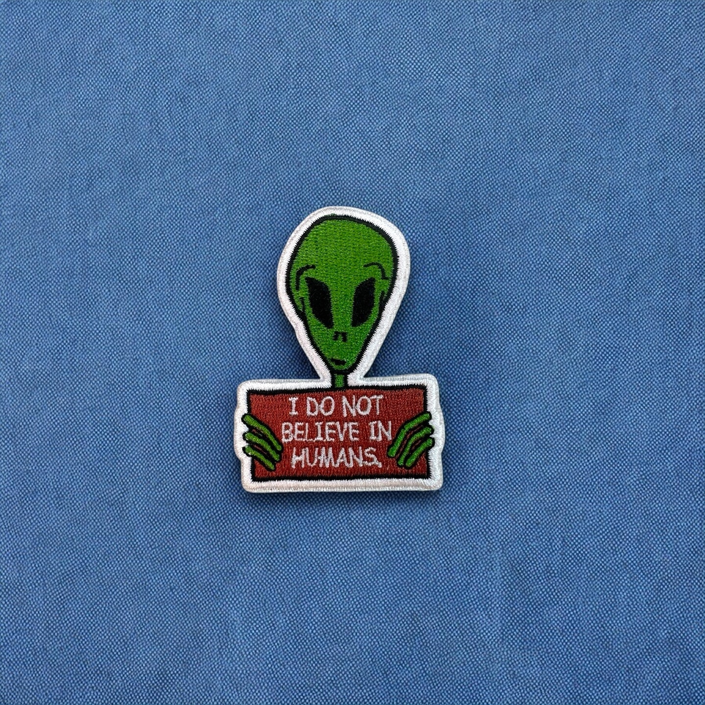 Alien With A Sign Patch