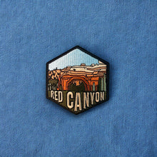 Load image into Gallery viewer, Red Canyon, Utah- Embroidered Hexagon Patch
