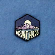 Load image into Gallery viewer, Mount Hood, Oregon- Embroidered Hexagon Patch
