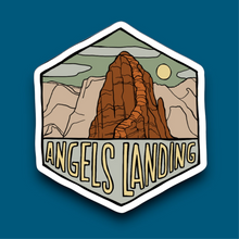 Load image into Gallery viewer, Angels Landing, Zion National Park, Utah- Hexagon Sticker
