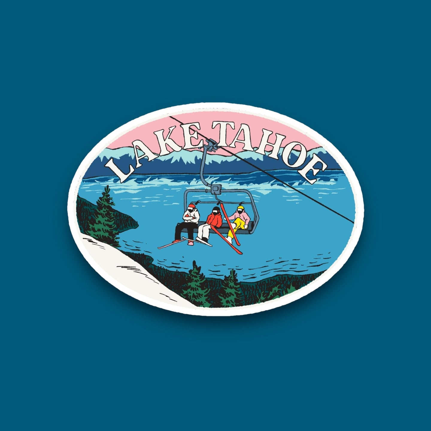 Lake Tahoe Ski Lift Sticker