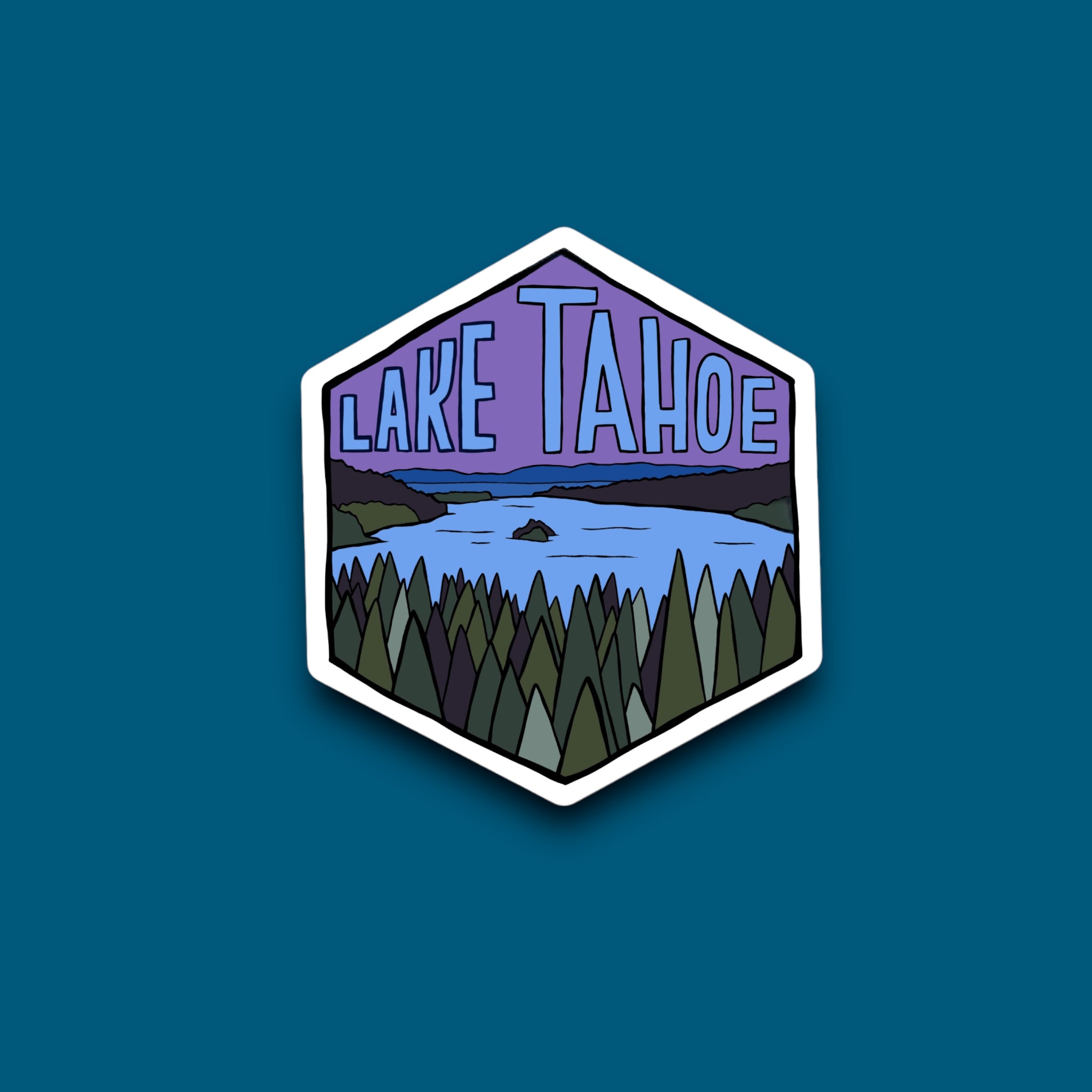 Honeycomb Lake Tahoe Sticker – Blue Bison Apparel