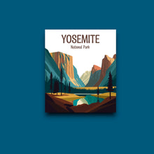 Load image into Gallery viewer, Yosemite National Park Poster Sticker (H1)
