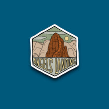 Load image into Gallery viewer, Angels Landing, Zion National Park, Utah- Hexagon Sticker
