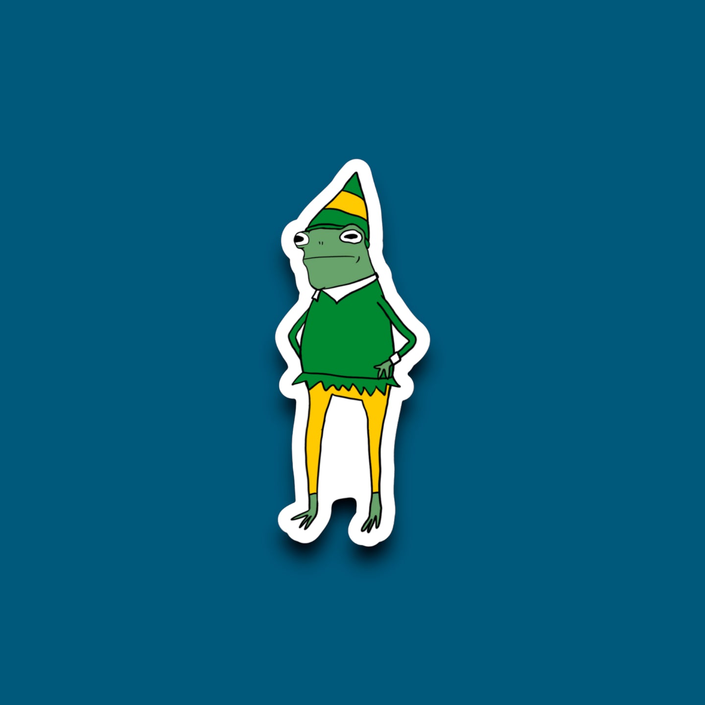 Elf Frog Sticker (R15)