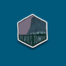 Load image into Gallery viewer, Devils Tower, Wyoming- Hexagon Sticker
