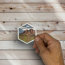 Load image into Gallery viewer, Red Castle, Utah- Hexagon Sticker
