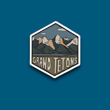 Load image into Gallery viewer, Grand Teton National Park, Wyoming- Hexagon Sticker
