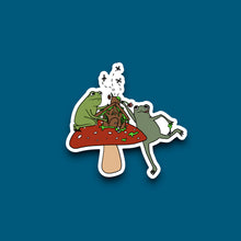 Load image into Gallery viewer, Froggy Gingerbread House Sticker
