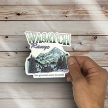 Load image into Gallery viewer, Wasatch Range &quot;The Greatest Snow On Earth&quot; Sticker (H11)
