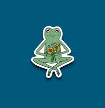 Load image into Gallery viewer, Frog &amp; Her Flowers Sticker (N21)
