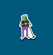 Load image into Gallery viewer, Singin&#39; Frog Sticker (J22)
