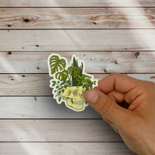 Load image into Gallery viewer, Skull Planter Green Sticker (G21)
