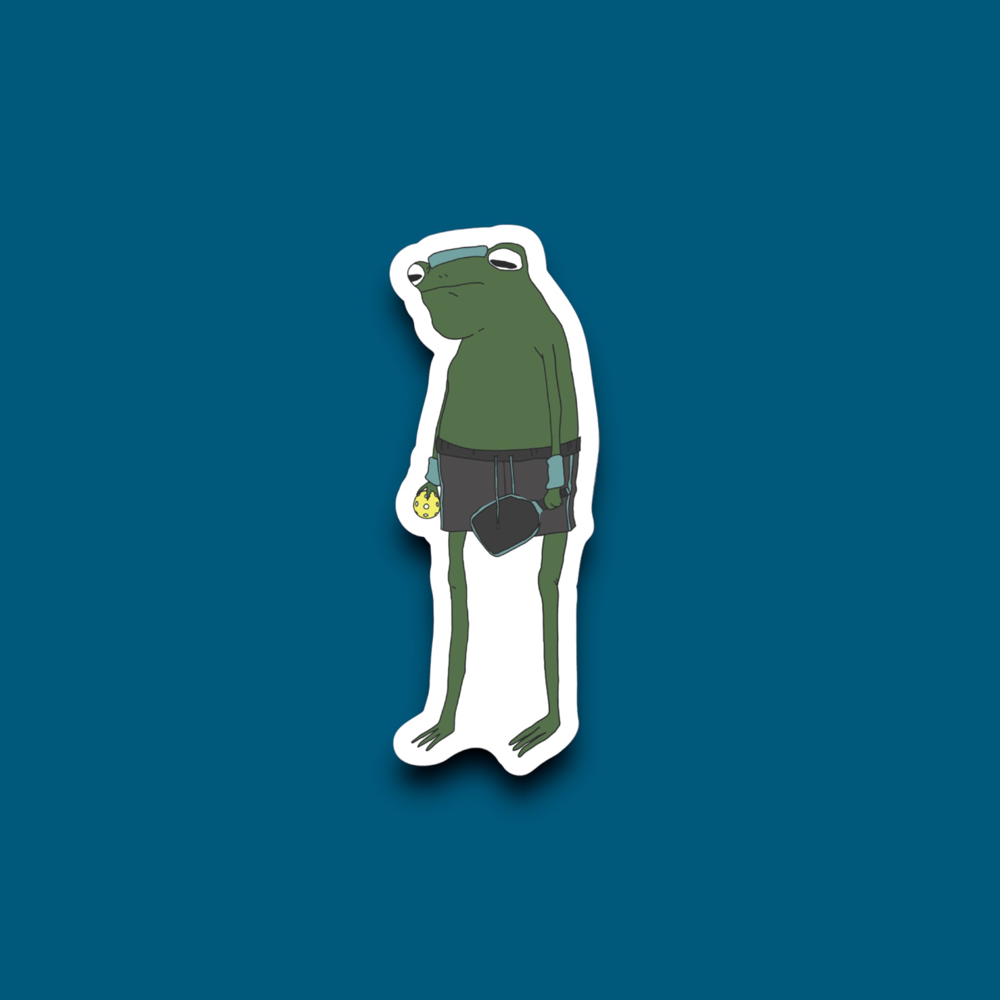 Sad Pickle Ball Frog Sticker (K4) – Blue Bison Apparel