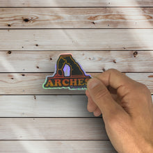 Load image into Gallery viewer, Utah Arches National Park holographic Sticker (G7)
