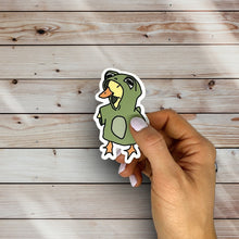 Load image into Gallery viewer, Duck Dressed As A Frog Sticker (R21)
