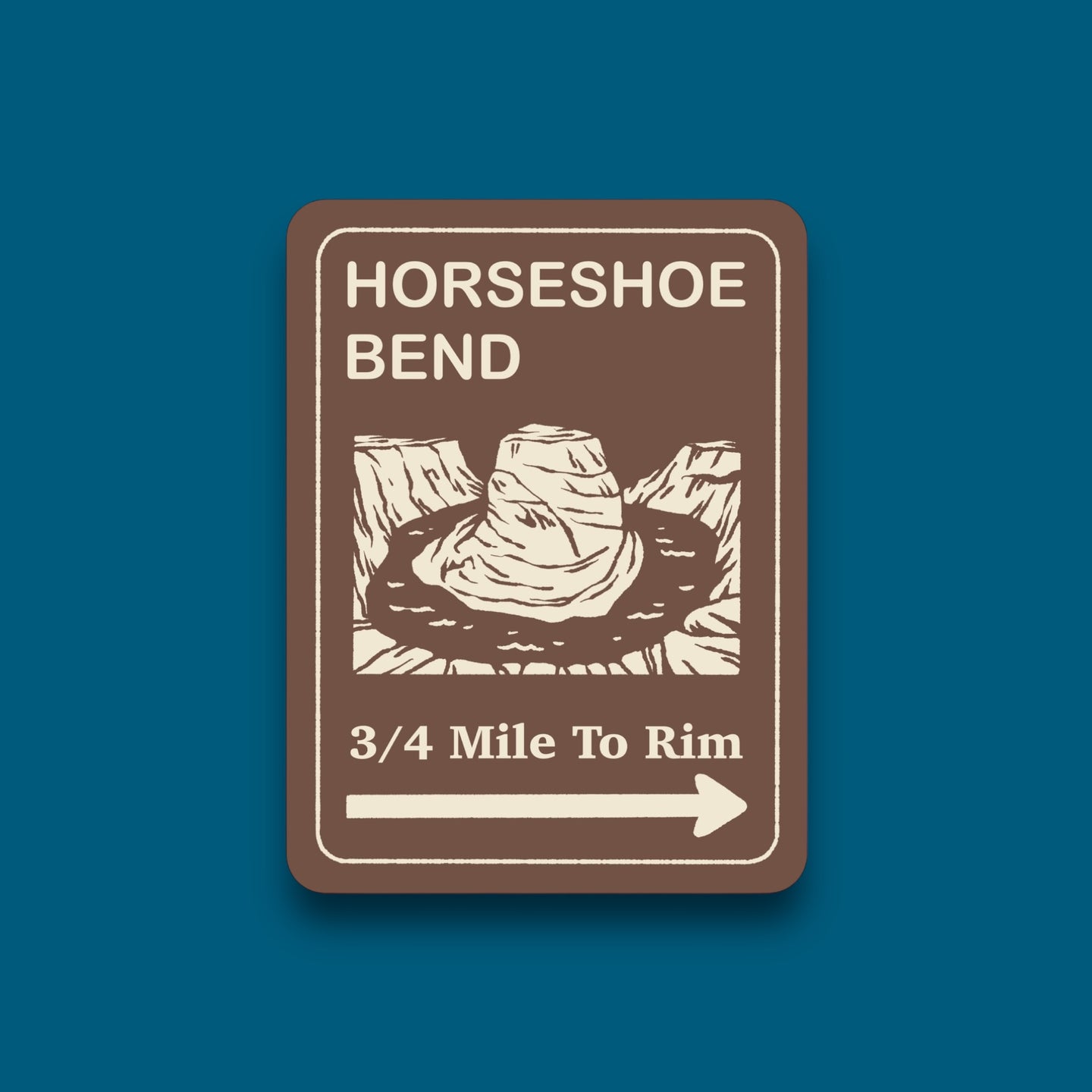 Horseshoe Bend Trailhead Sticker