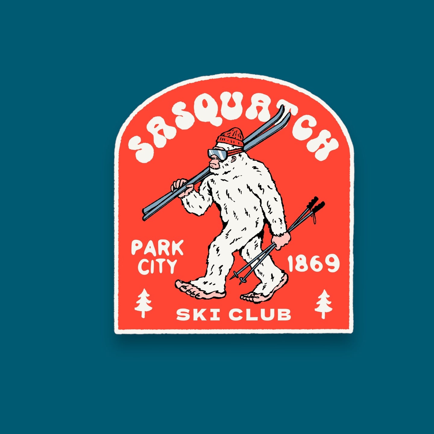 Park City Sasquatch Ski Club Sticker