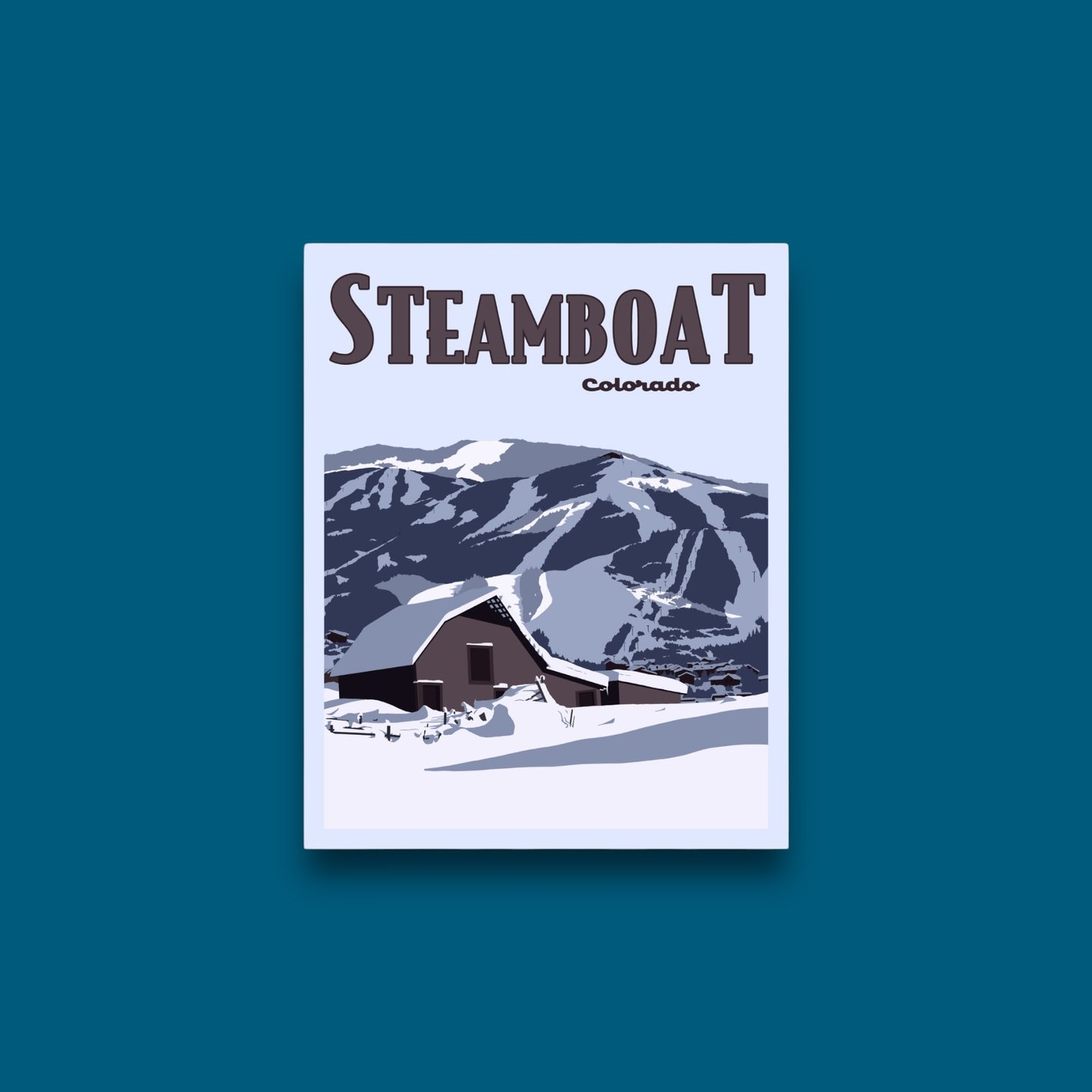 Steamboat, Colorado - Poster Sticker