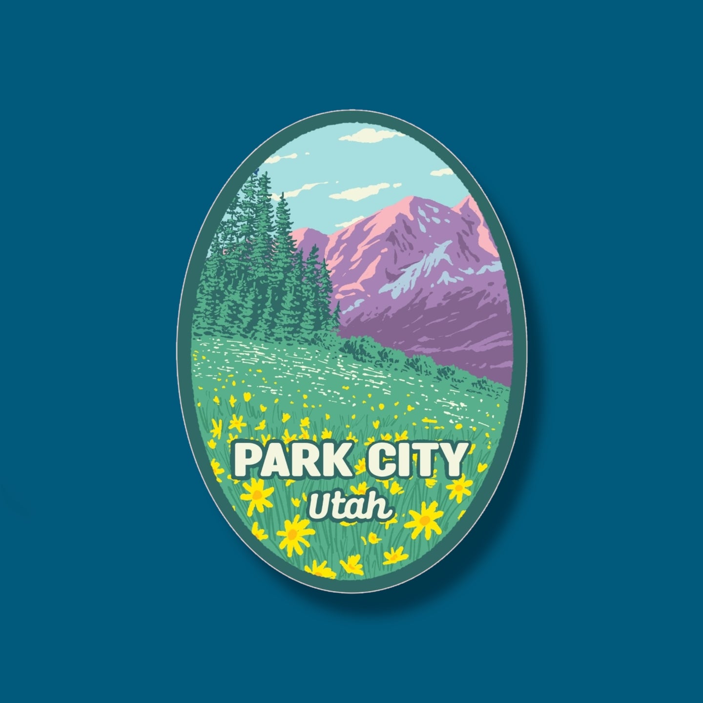 Park City Oval Sticker