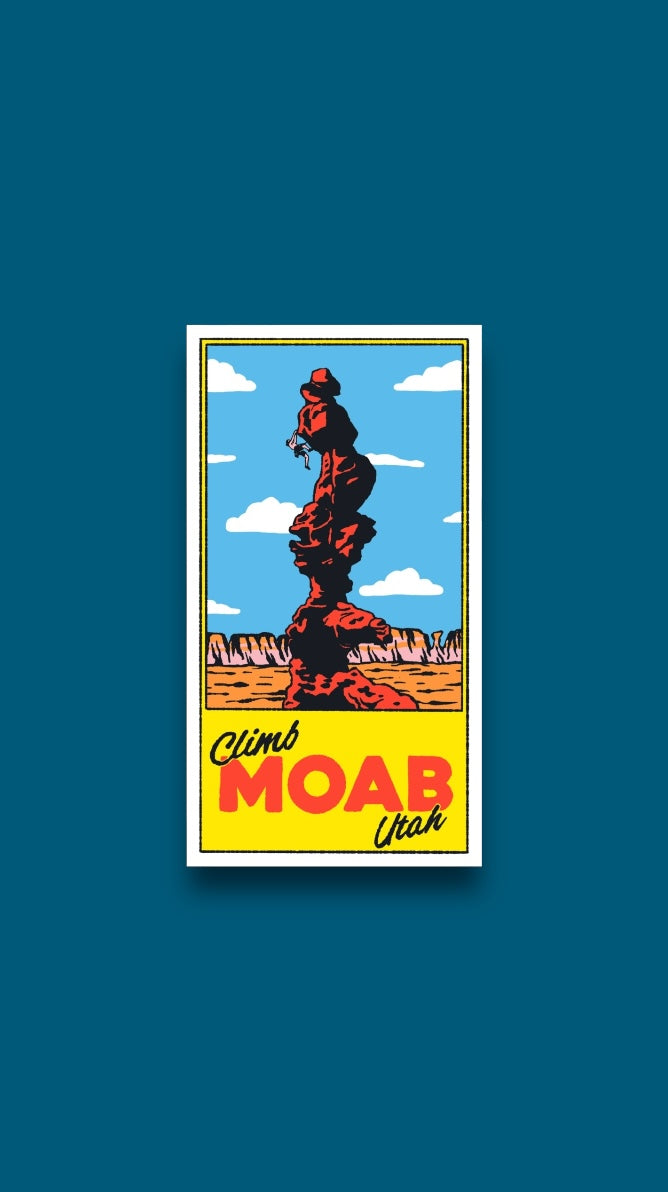 Climb Moab Utah Sticker