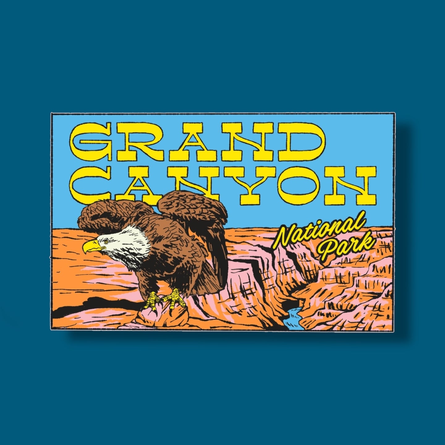 Grand Canyon Eagle Sticker