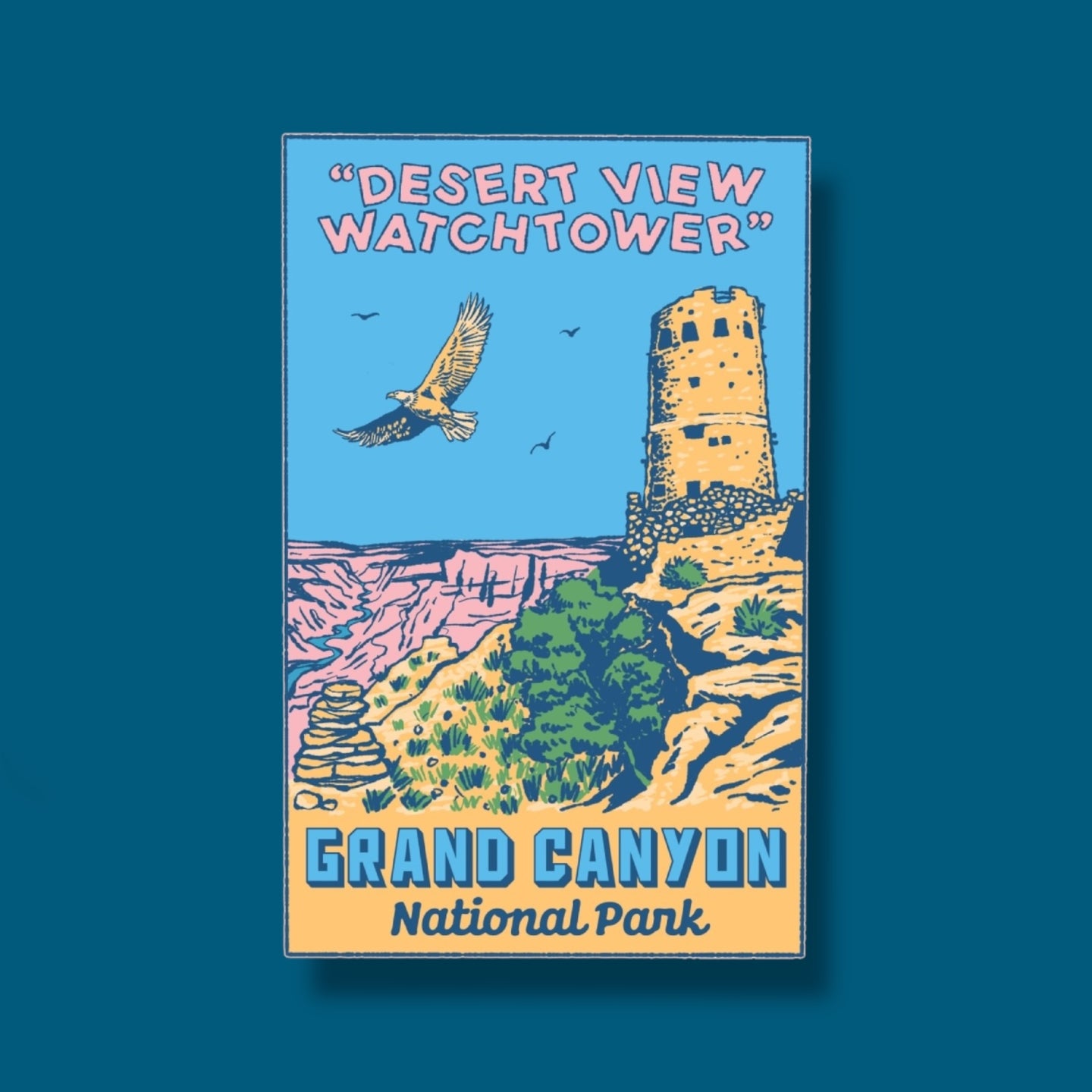 Desert View Watchtower Arizona Sticker