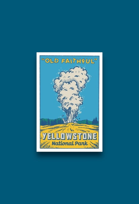 Old Faithful Yellowstone Sticker