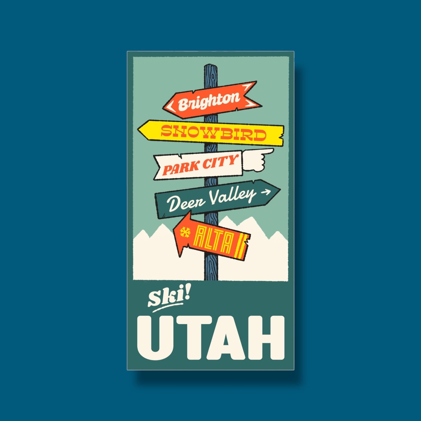 Ski Utah Trailhead Sticker