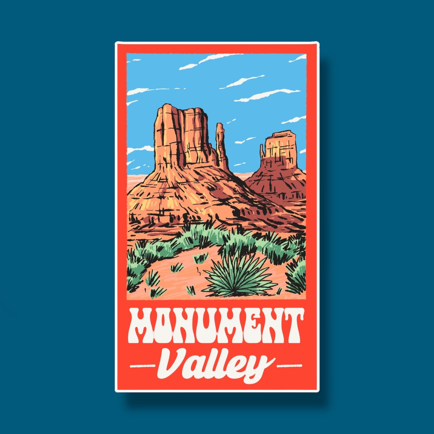 Monument Valley Rocks Sticker