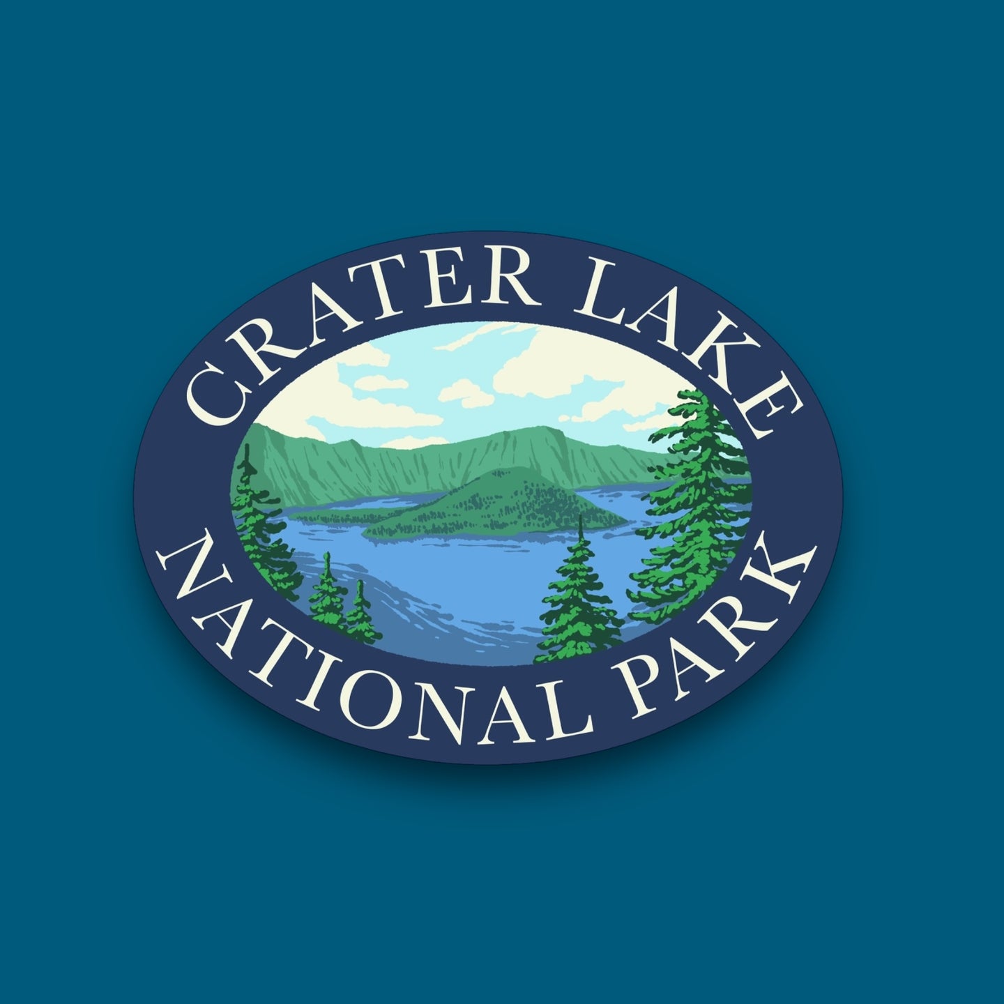 Crater Lake National Park Oregon Sticker