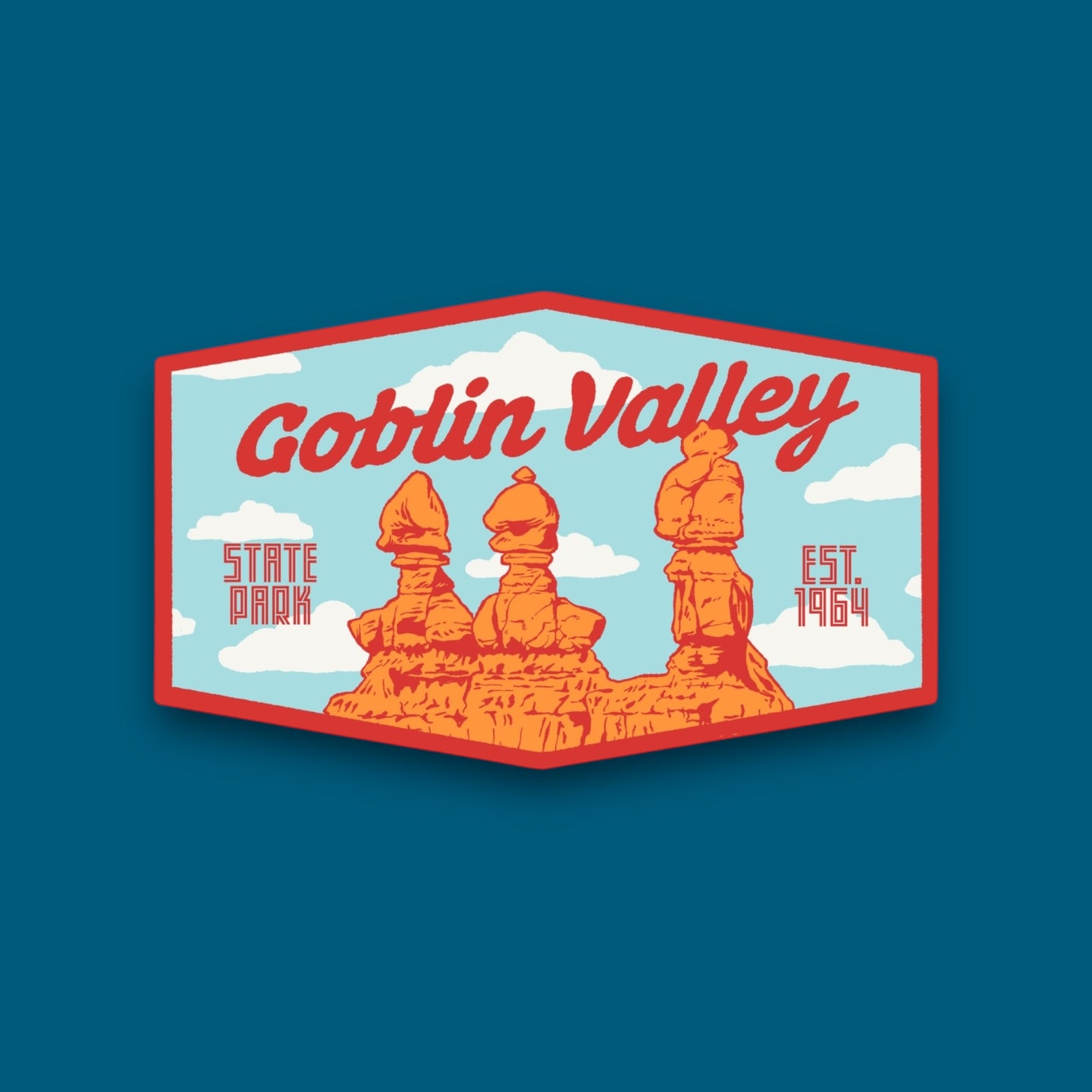 Goblin Valley Badge Sticker