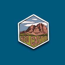 Load image into Gallery viewer, Red Castle, Utah- Hexagon Sticker
