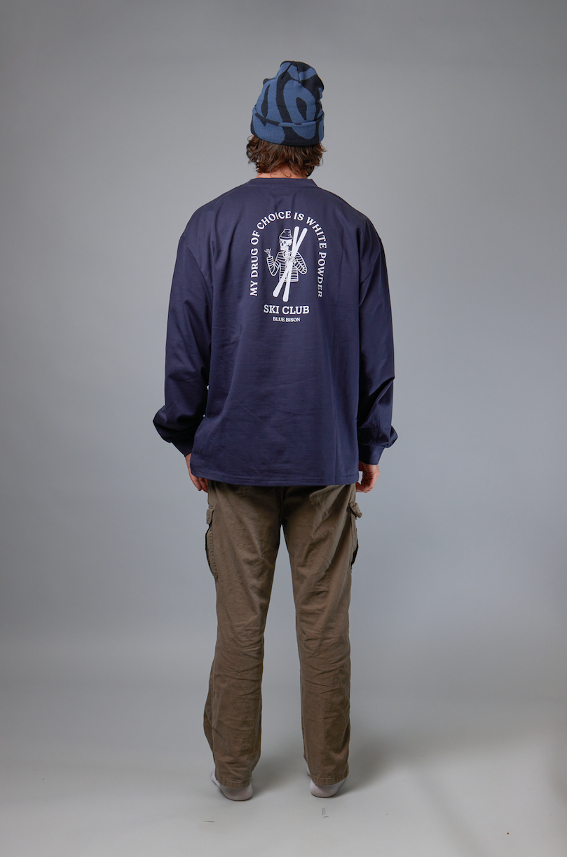 Ski Club Long Sleeve, Navy