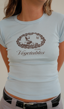 Load image into Gallery viewer, Eat Your Veggies Baby Tee - Blue
