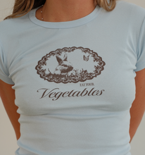 Load image into Gallery viewer, Eat Your Veggies Baby Tee - Blue
