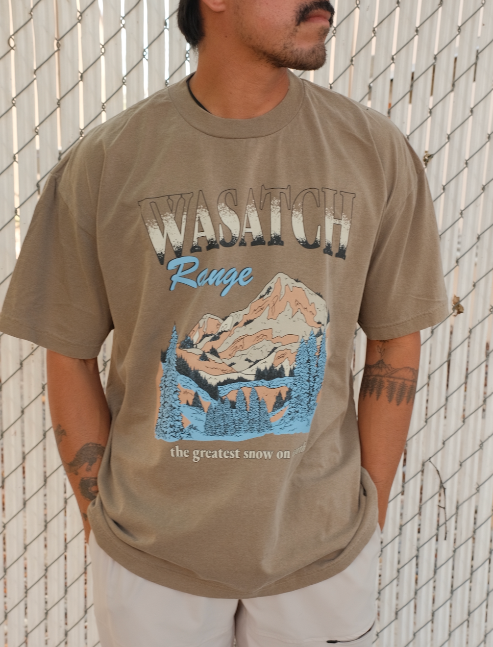 Wasatch Tee - Brown