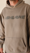 Load image into Gallery viewer, BLUE Flame Hoodie - Faded Grey
