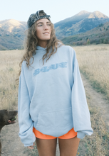 Load image into Gallery viewer, BLUE Flame Hoodie - Faded Powder
