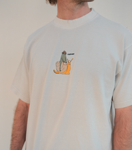 Load image into Gallery viewer, Snail Ridin’ Frog Tee, Cream
