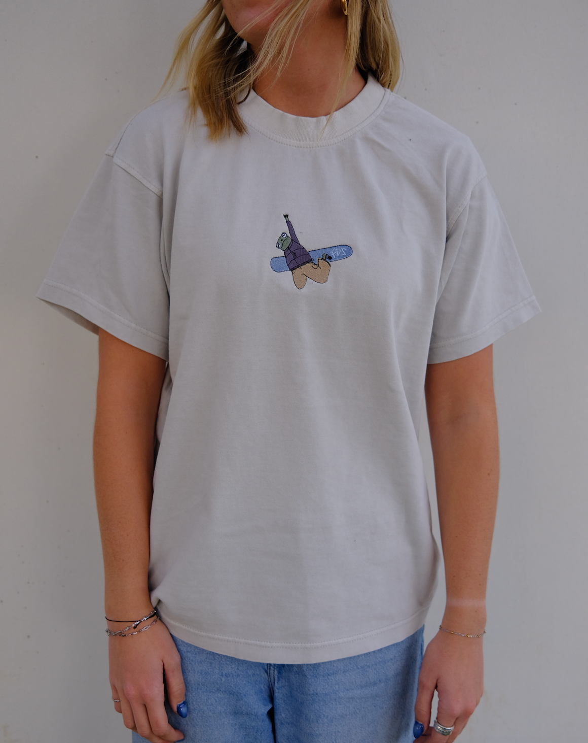 Snowboarding Frog Tee