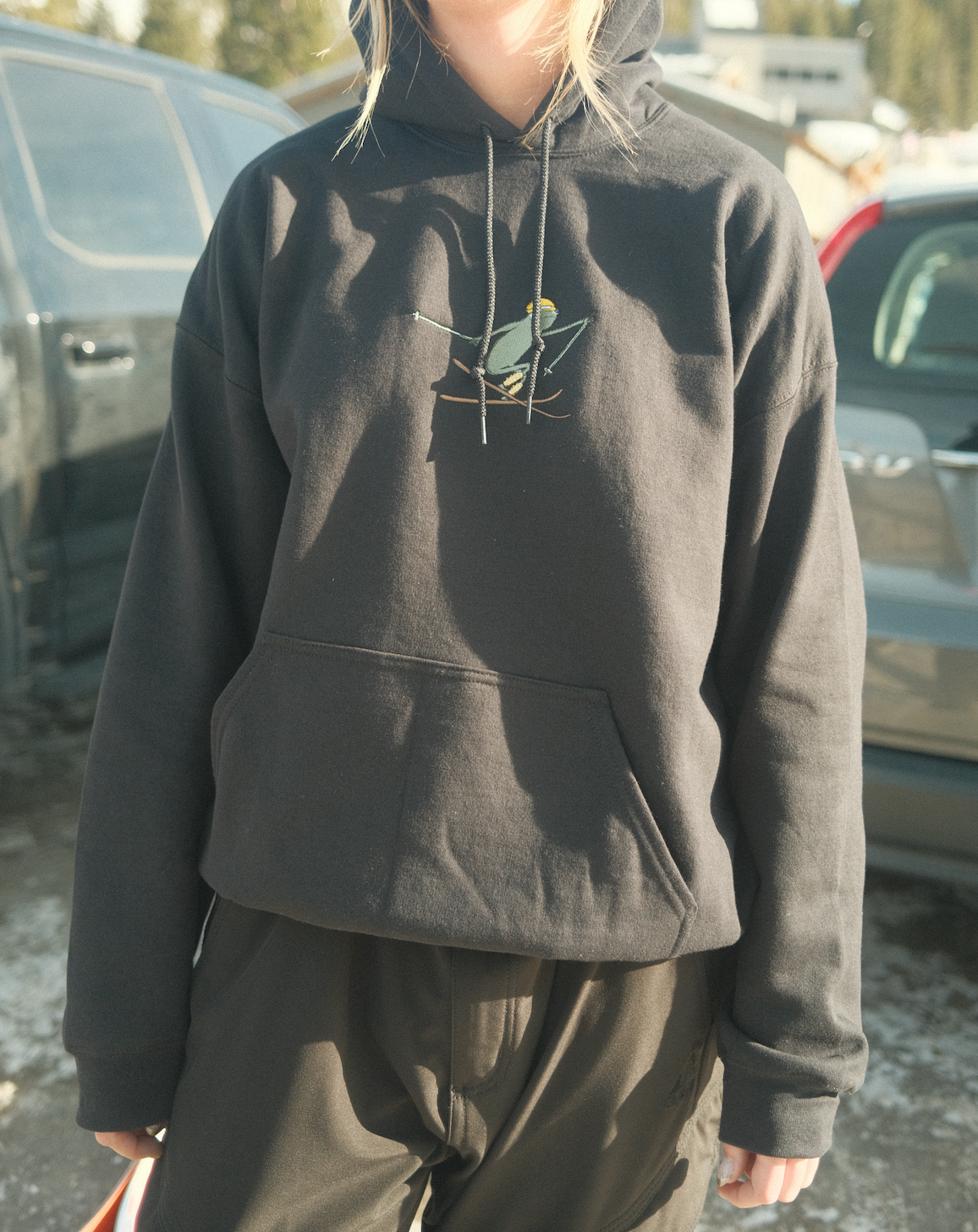 Frog Gone Skiin Hoodie